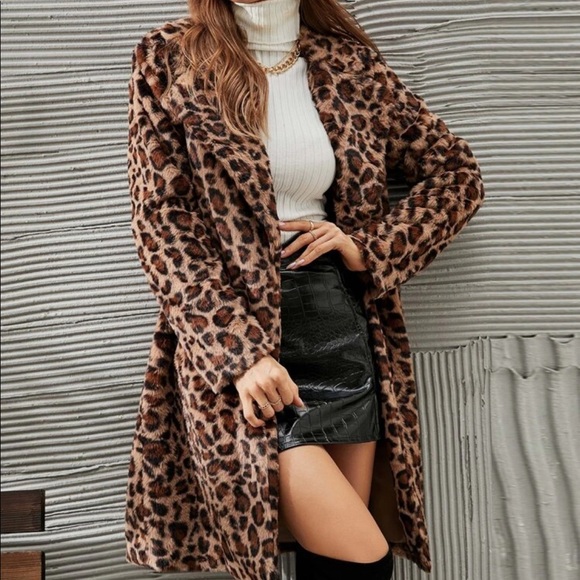 Leopard print Teddy Jacket - Picture 3 of 5